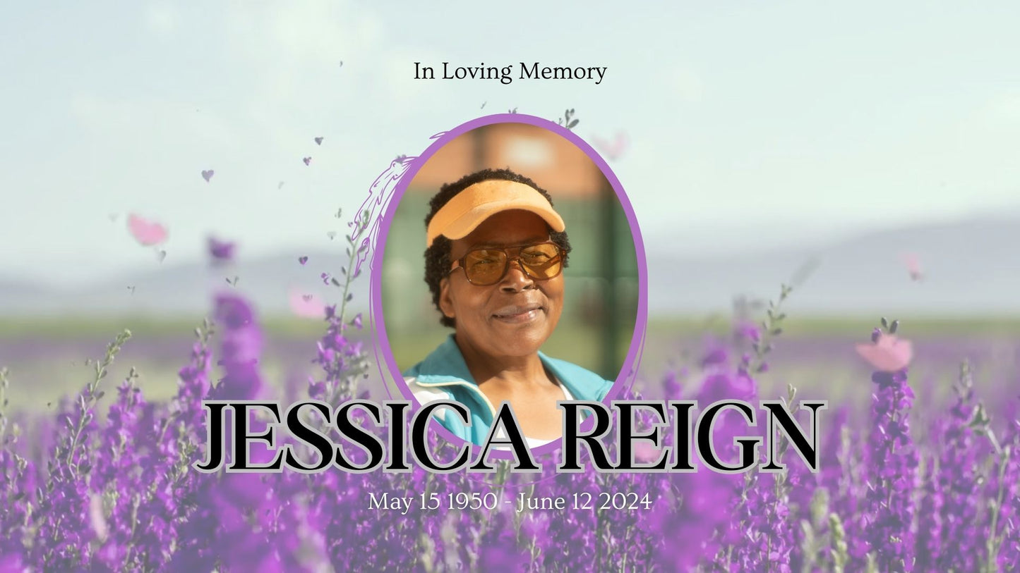 Editable Purple Lavender Memorial Tribute Video | Canva Template