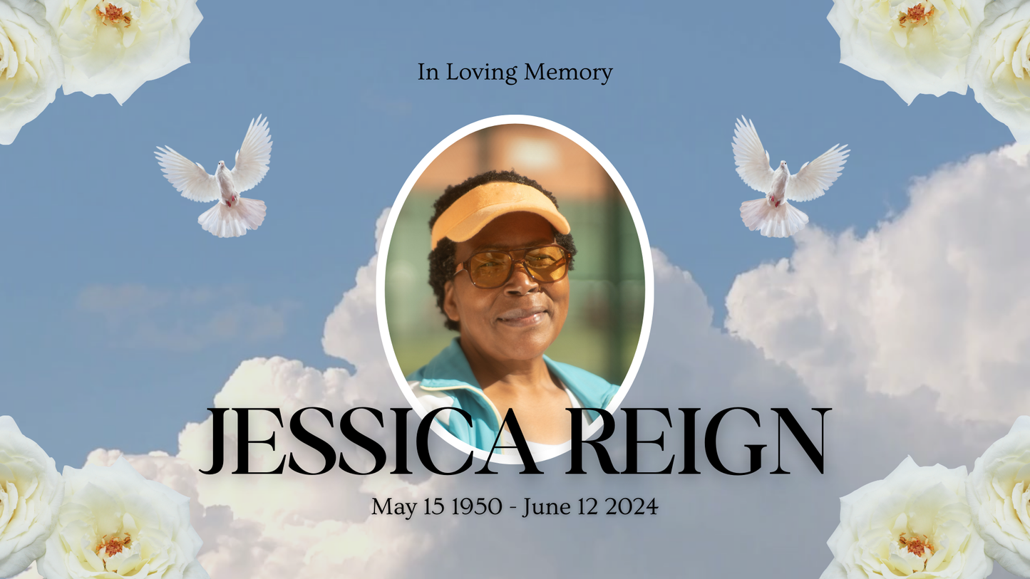 Blue Memorial Tribute Video | Editable Canva Template