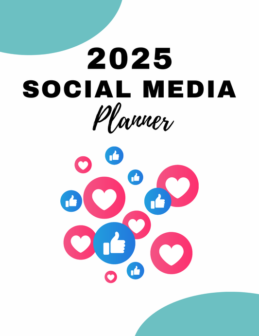 Blue 2025 Social Media Planner