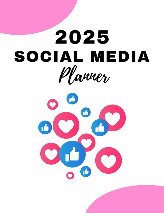 Pink 2025 Social Media Planner