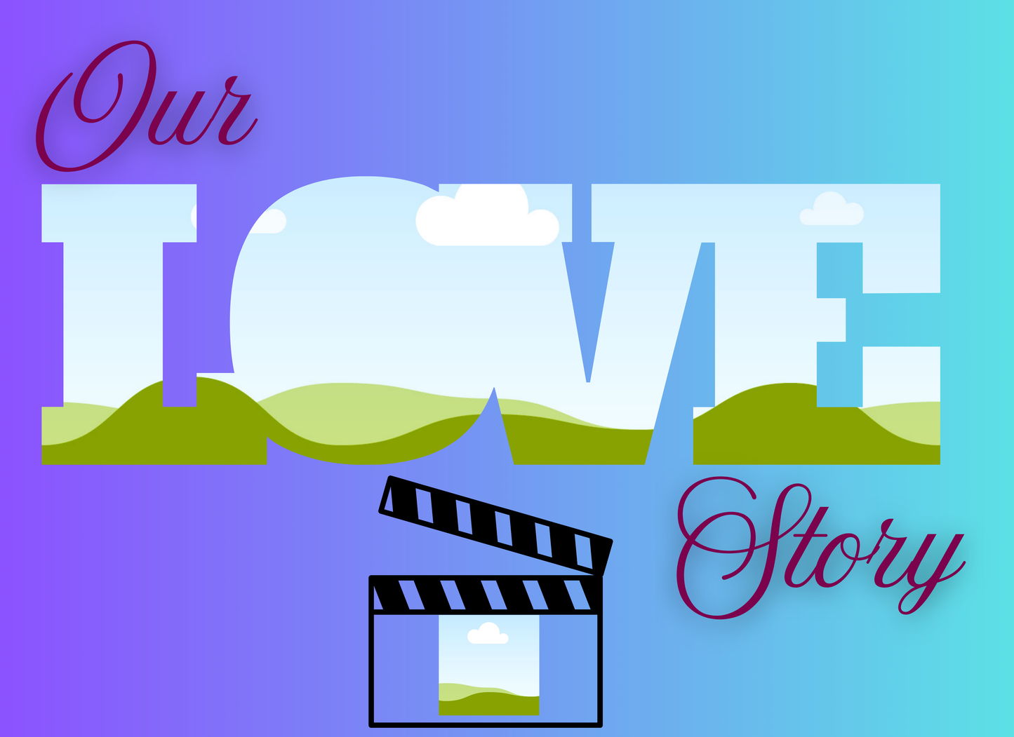 "Our Love Story" Editable Canva Frames – Perfect for Valentine's Day, Anniversaries, and More