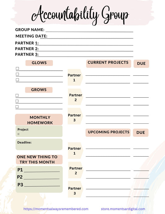 Accountability Group Worksheet