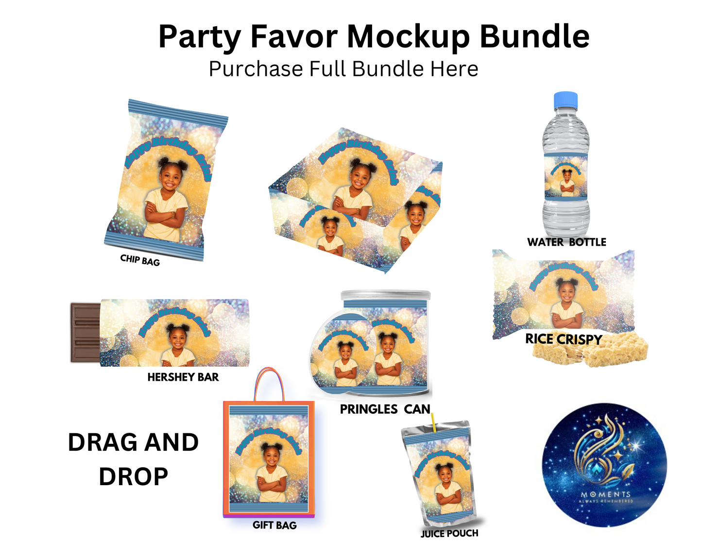 Blue Full Party Bundle - Editable Canva Templates with PLR and MRR Resell Rights - $7.99