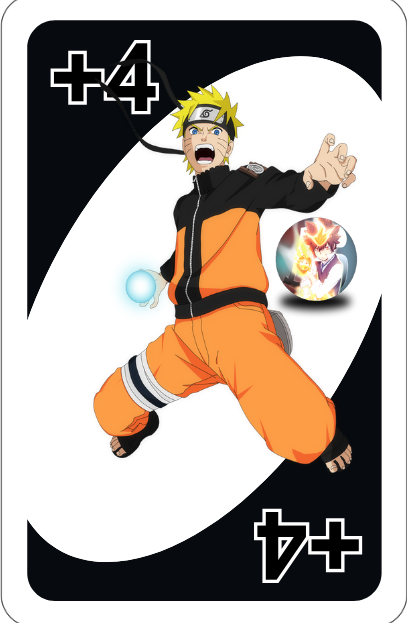 Naruto Uno Cards - Editable Digital Download