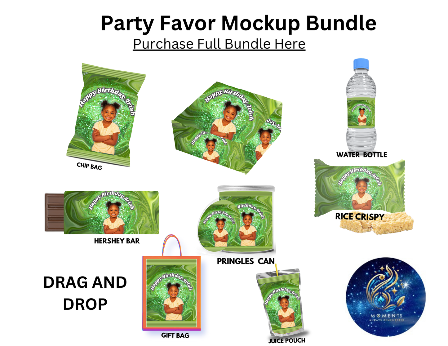 Green Full Party Bundle - Editable Canva Templates with PLR and MRR Resell Rights - $7.99