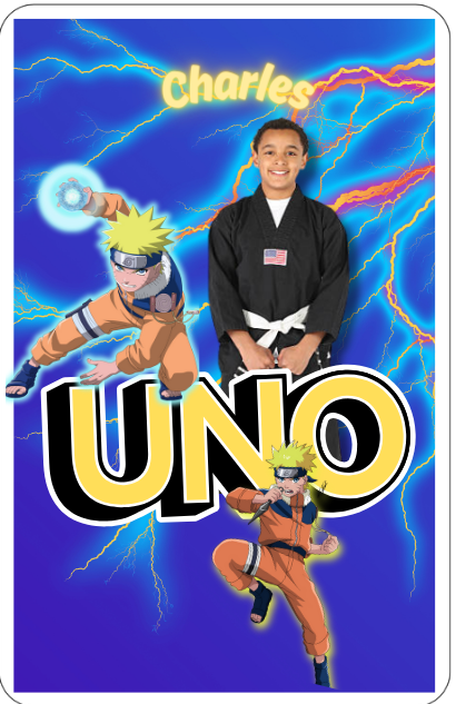 Naruto Uno Cards - Editable Digital Download