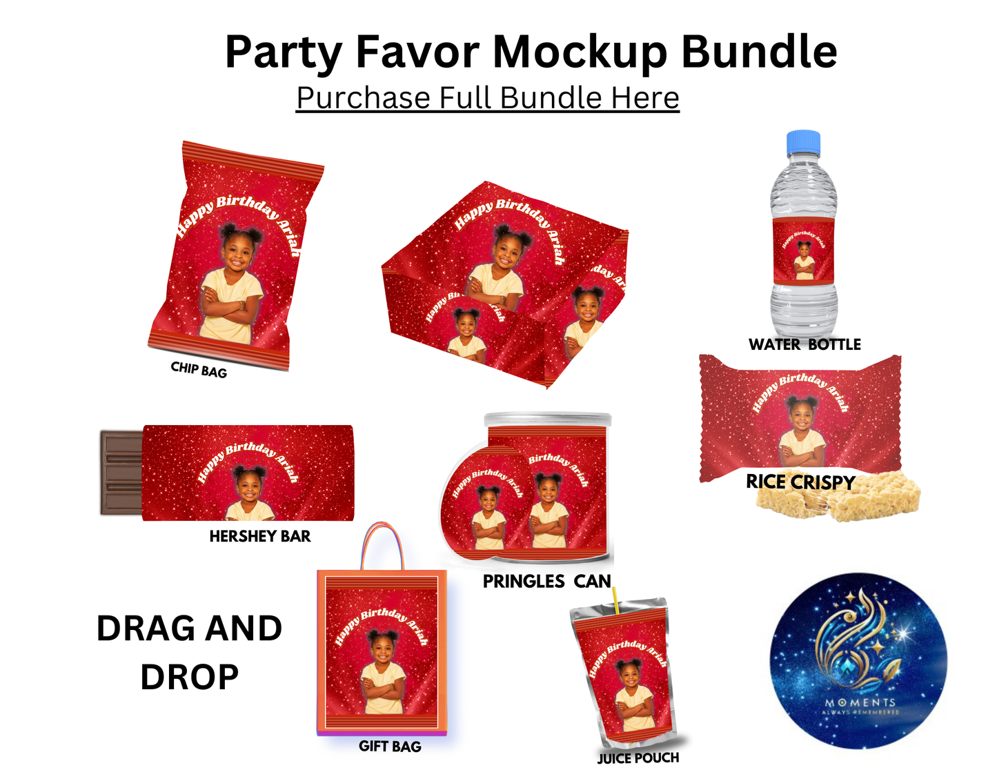 Red Full Party Bundle - Editable Canva Templates with PLR and MRR Resell Rights - $7.99