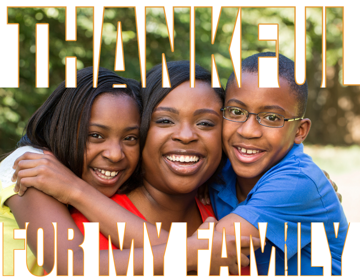 Thankful For My Family" Editable Canva Template – MRR & PLR Rights