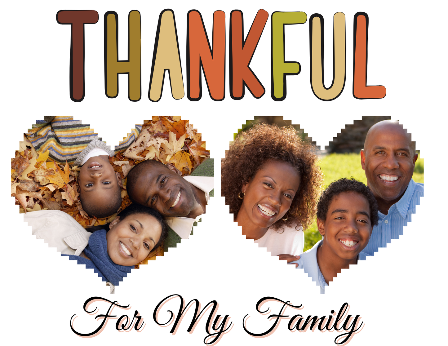 Thankful For My Family" Editable Canva Template – MRR & PLR Rights